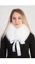 White fox fur collar - neck warmer